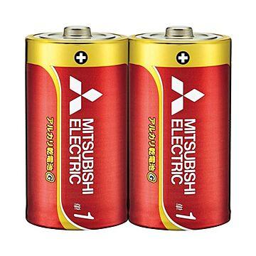（まとめ） 三菱電機 三菱電機アルカリ乾電池 単1形 10本×5セット