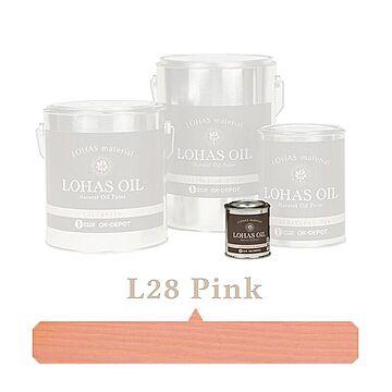 国産自然塗料 LOHAS material（ロハスマテリアル） LOHAS OIL（ロハスオイル） カラー L28：ピンク