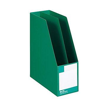 （まとめ）ライオン事務器 ボックスファイル 板紙製A4タテ 背幅105mm 緑 B-880S 1冊 【×5セット】