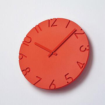 掛け時計 おしゃれ 壁掛け時計 北欧 時計 CARVED COLORED カーヴド カラード モダン シンプル かわいい リビング 書斎 寝室 NTL16-07 ブラック ブルー グレー グリーン 黒