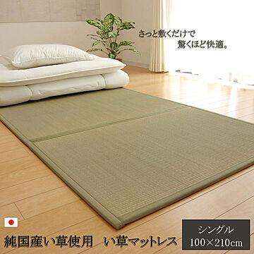 イケヒコ・コーポレーション 国産ユニット畳 い草マットレス シングル 約100×210cm