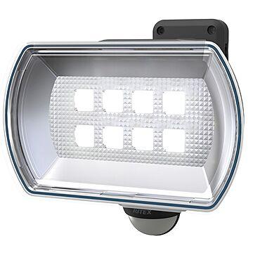 ムサシ LEDセンサーライト 4.5W 幅15.2cm 自動点灯消灯 電池寿命660日 屋内外用