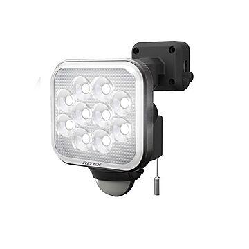ムサシ LEDセンサーライト 12W×1灯 取り付け自在 防犯対策用品 室内外用