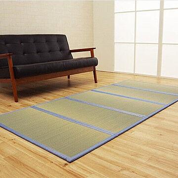 イケヒコ・コーポレーション 畳育 い草マットレス 5連 置き畳 ブルー 100×210cm
