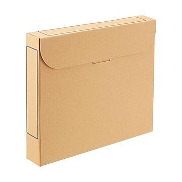 (まとめ）TANOSEE ファイルボックス A4背幅53mm ナチュラル 1セット(50冊:5冊×10パック)【×3セット】