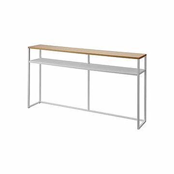 ソファー裏コンソールテーブル 棚付き Long Console Table With Shelf 収納 玄関 デッドスペース活用 飾り棚