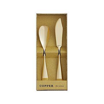 COPPER the cutlery ギフトセット 2pc /Gold mirror （アイスクリームスプーン＆バターナイフ）