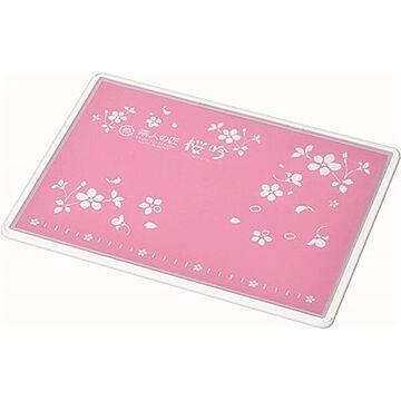 使い分けまな板 210×300×6mm 表：ピンク 裏：ブラック 燕人の匠 桜吟 防滑加工 食洗機対応 日本製 〔プレゼント 贈り物〕