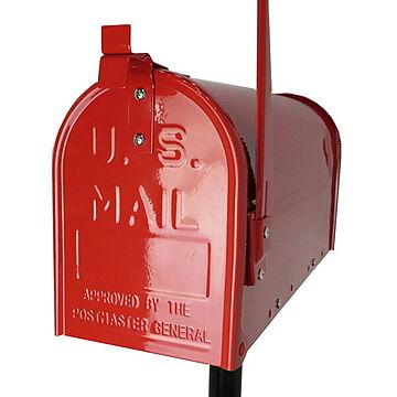 郵便ポスト 郵便受け USメールボックススタンドタイプお洒落なレッド色ポスト(red)