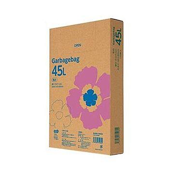 （まとめ）TANOSEE ゴミ袋エコノミー乳白半透明 45L BOXタイプ 1箱（110枚）【×20セット】