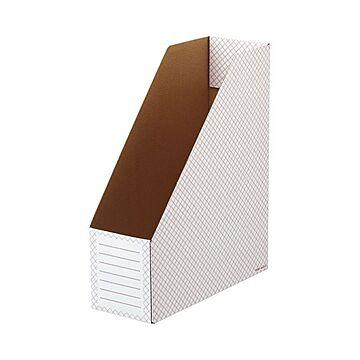 TANOSEEボックスファイル(ホワイト) A4タテ 背幅100mm レッド 1セット(50冊:10冊×5パック)