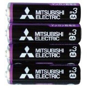 三菱 黒マンガン乾電池単3(4本入)R6PUE/4S 36-358 【10個セット】