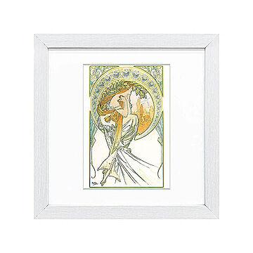 Alfons Mucha（アルフォンス ミュシャ） 芸術：詩 アートポスター（フレーム付き） m11465