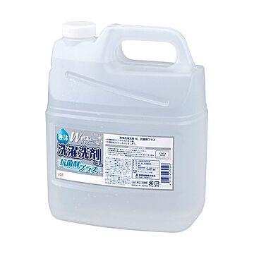熊野油脂 液体洗剤 抗菌剤プラス4L/本 1セット（4本）