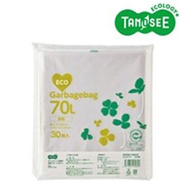 （まとめ）TANOSEE ポリエチレン収集袋 透明 70L 30枚入×15パック