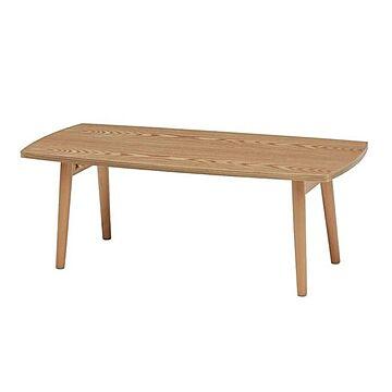 折りたたみテーブル/ローテーブル  木製脚付き スクエア型 〔リビング ダイニング〕【代引不可】
