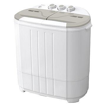 WEIMALL 小型洗濯機 二層式 1年保証 グレー