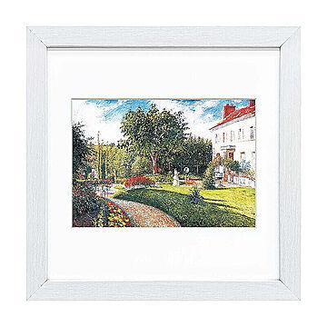 Camille Pissarro（カミーユ ピサロ） マチュランの庭ポントワーズドレーム夫人の邸宅 アートポスター（フレーム付き） m11445