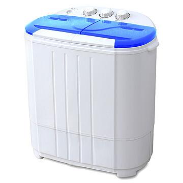 WEIMALL ミニ洗濯機 二層式 1年保証 ホワイト×ブルー
