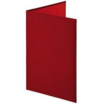 （まとめ）証書ファイル 布クロス 二つ折り 透明コーナー貼り付けタイプ A4 赤 1冊