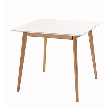 東谷 ダイニングテーブル 2人用 幅80cm 正方形 木製 白 東谷 単品