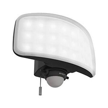 ムサシ LED センサーライト 27W 幅20.4cm 2200ルーメン 防犯対策用品
