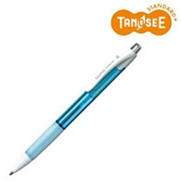 （まとめ）TANOSEE ノック式油性ボールペン（なめらかインク） 極細 0.5mm アクアブルー（インク：黒） 50本