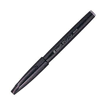 （まとめ） ぺんてる 筆タッチサインペン ブラックSES15C-A 1本 ×50セット