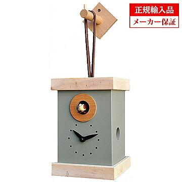 【正規輸入品】イタリア ピロンディーニ Pirondini ART814 木製 クオーツ 鳩時計（はと時計） 814-7033 グレー