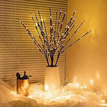 照明 LED 木の枝 ライト 飾り イルミネーション 電池式 デコレーション 新年 結婚式 誕生日 祝日 DIY 飾り付け 飾り 華やか おしゃれ クリスマス