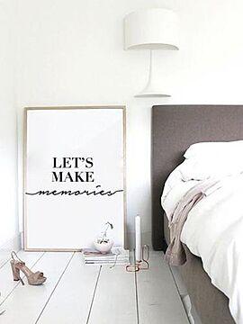 LOVELY POSTERS | LET'S MAKE MEMORIES | アートプリント/ポスター (50x70cm)【北欧 シンプル おしゃれ】