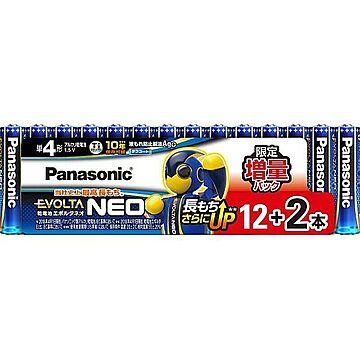 パナソニック Panasonic EVOLTA NEO エボルタネオ アルカリ乾電池 乾電池 エボルタNEO 単4形 増量パック12本+2本 LR03NJSP/14S