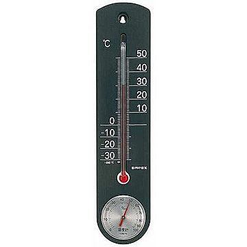 EMPEX 温度・湿度計 くらしのメモリー温・湿度計 壁掛用 TG-6712 ブラック 管理No. 4961386671207
