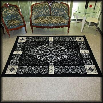 アンティーク・ガレ ウール絨毯 230×159 約3畳 新品 希少デザイン