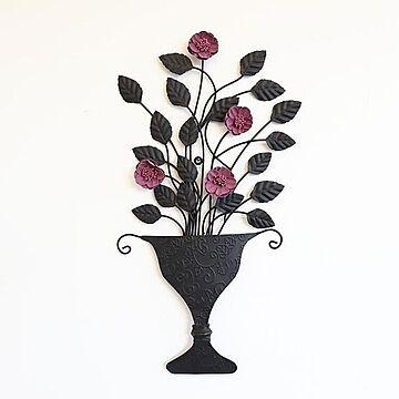 アイアン壁飾り クラシックウォールデコ 花 ミニサイズ 1910ifh002