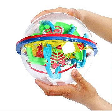 玩具 立体パズル マジカル 迷路ボール インテレクトボール 3D 雑貨 知育玩具 知的チャレンジゲーム 教育 ゲーム 知育 キューブ パズル 子供 子ども 脳トレ