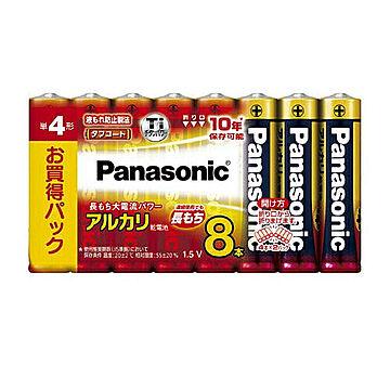 パナソニック Panasonic 乾電池 単4形アルカリ乾電池 8本パック LR03XJ/8SW 管理No. 4984824719934