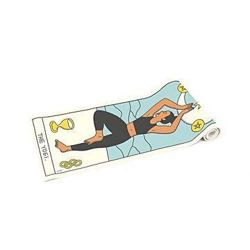 Yogi Yellow Tarot Card Yoga Mat