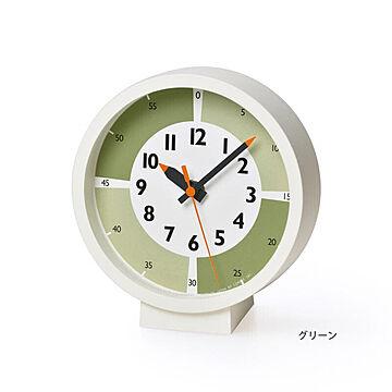 【Lemnos/レムノス】fun pun clock with color! for table  ふんぷんくろっく ウィズ カラー フォア テーブル