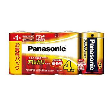 パナソニック Panasonic 乾電池 単1形アルカリ乾電池 4本パック LR20XJ/4SW 管理No. 4984824719699