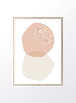 PROJECT NORD | PASTEL CIRCLE SHAPES | アートプリント/ポスター (50x70cm)【北欧 デンマーク シンプル おしゃれ】