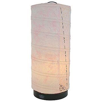 彩光デザイン 和紙テーブルライト 若狭桃×小梅ピンク 1面 幅180x奥行180x高さ430mm 電球付属