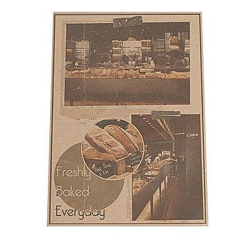カフェ&パン ポスター 選べるサイズ＆用紙(各種A4〜A0 B3〜B0）フード【fg-poster-6】