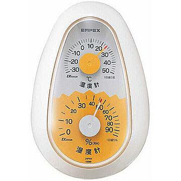 EMPEX 温度・湿度計 起き上がりこぼし 温度・湿度計 TM-2321 ホワイト 管理No. 4961386232101