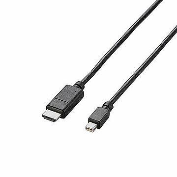 エレコム Mini DisplayPort-HDMI変換ケーブル/1m/ブラック AD-MDPHDMI10BK 管理No. 4953103462649