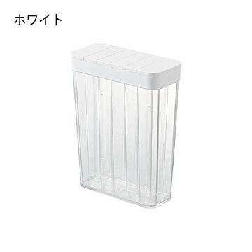 山崎実業 冷蔵庫用米びつ 1合分別 タワー ホワイト