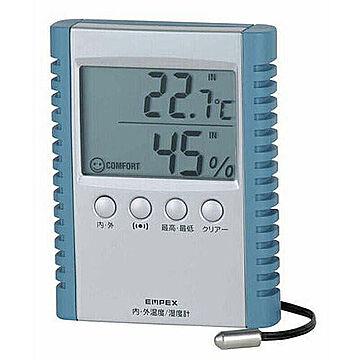 EMPEX デジコンフォII デジタル湿度計 内外温度計 TD-8172 管理No. 4961386817209