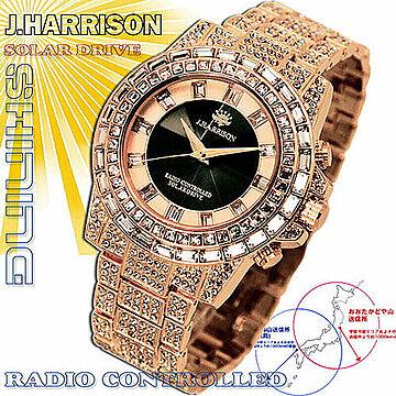 J.HARRISON シャイニングソーラー電波時計 JH-025PB 管理No. 4582263142520