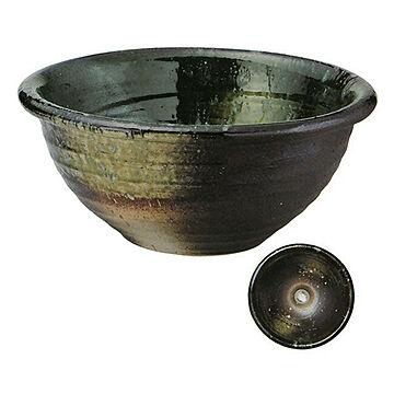 信楽焼 手洗鉢 ビードロ砂つき 直径29.5cm