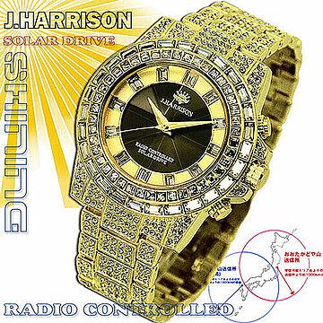 J.HARRISON シャイニングソーラー電波時計 JH-025GB 管理No. 4582263142506